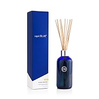 Capri Blue Reed Diffuser Set - 8 Fl Oz - Aloha Orchid - Comes with Reed Diffuser Sticks, Fragrance Oil, and Glass Bottle Oil Diffuser - Aromatherapy Diffuser in Cobalt Blue (8 fl oz)