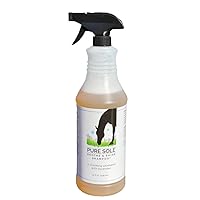 Horse Shampoo - Pure Sole Soothe & Shine Shampoo - Deep Cleaning Moisturizing Shampoo for Body, Mane and Tail - Hydrates Skin and Conditions Coat | Convenient Sprayer for Spot Cleaning - 32 oz.