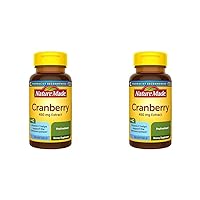 Cranberry with Vitamin C, Dietary Supplement for Immune and Antioxidant Support, 60 Softgels, 30 Day Supply (Pack of 2)