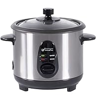 Electric Rice Cooker, Non Stick Coating, One Touch Button (0.6L/3Cup)