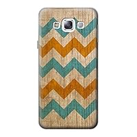 R3033 Vintage Wood Chevron Graphic Printed Case Cover for Samsung Galaxy E5