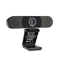 EMEET 3 in 1 Webcam C980 Pro HD Webcam, 2 Speakers and 4 Built-in Omnidirectional Microphones arrays, HD 1080P Webcam for Video Conferencing, Streaming, Noise Reduction, Plug & Play, w/Webcam Cover