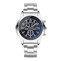 Men's Wrist Watches, Analog Quartz Watch for Men, Classic Men's Watch with Stainless Steel Strap