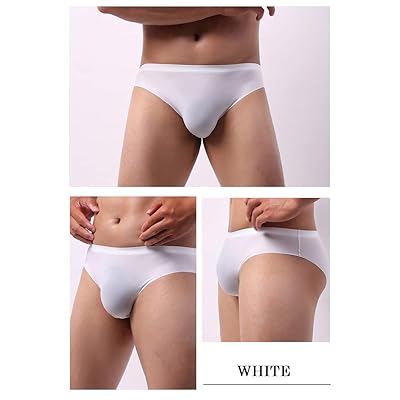 Men Seamless Underwear Ice Silk sexy see-through briefs Underwear Shorts  Ultra-thin Mini Bikini