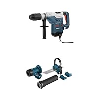 Bosch 11264EVS 1-5/8 SDS-Max Combination Hammer with HDC300 SDS-Max and Spline Hammer Dust Collection Attachment