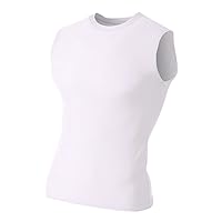 Compression Muscle Tee High Performance Moisture Wicking Tank Shirt Top (Available in 9 Colors, 6 Adut Sizes)