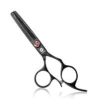 Professional Barber Razor Edge Hair Thinning Scissors/Shears - 5.5'' Large Finger Holes and Adjustment Tension Screw - Mustache/Beard Trimming Salon Hairdressing Scissors