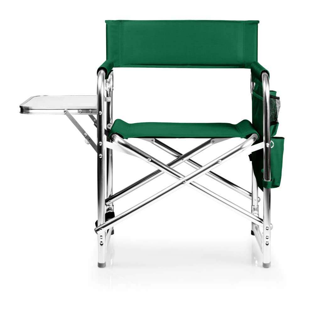 ONIVA - a Picnic Time brand - Sports Chair with Side Table, Beach Chair, Camp Chair for Adults, (Hunter Green)