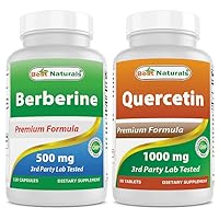 Best Naturals Berberine 500m & Quercetin 1000 mg