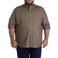 Oak Hill by DXL Men's Big and Tall Plaid Sport Shirt
