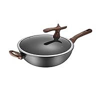 MEIYITIAN 32cm Caliber Pan Non-stick Pan Household Flat-bottom Cooking Pan Gas Induction Cooker General