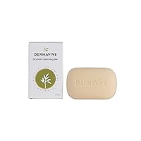 Dry Skin Cleansing Bar, Cleansing Soap-Free Bar with Colloidal Oatmeal, Restores the Skin's Normal pH Balance, Natural Oatmeal Bar, Soap-Free for Moderate to Dry Skin Relief, 120g