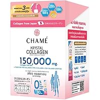 New Package !! Chame Krystal Japan Collagen 150000mg 30 sachets.