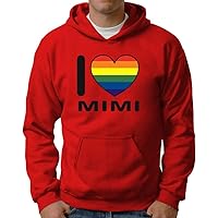 Personalized I Love - Rainbow Heart Add Any Name Hoodie