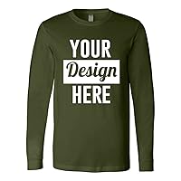 INK STITCH Unisex 3501 Design Your Own Printing Logo Images Texts Long Sleeve Tees