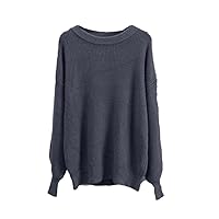 Women Loose Knitted Cashmere Sweaters Winter Solid Pullovers Warm Basic Knitwear Jumper