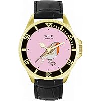 Robin Bird Mens Wrist Watch 42mm Case Custom Design