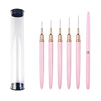 Professional Nail Art Brushes Nail Line Brush UVGel Painting Pen Carved Nail Art Liner 3D Rhinestones Brush For Manicure Nail Decorations For Nail Art Liner Brush Set Drawing Lines Rhinestones Tip