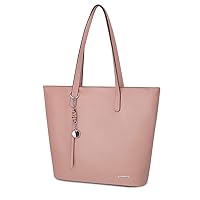 Pomelo Best Women Handbag Ladies Shopper Large Tote Bag PU Leather Shoulder Bag with Large Compartment for Office School Shopping