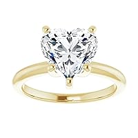 3 CT Heart Cut VVS1 Colorless Moissanite Engagement Ring Set, Wedding/Bridal Ring Set, Sterling Silver Vintage Antique Anniversary Best Ring Set Gifts for Wife