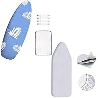 2 Ironing Board Cover and Pad for Extra Wide 18 x 49 Ironing Boards，Resists Scorching and Staining (49”x18”,Size C)