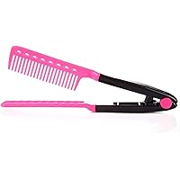 1PCS Hair Styling Multifunctional Hair Comb Straight Styling Comb V-shaped Design Hair Care Comb Pink Practical