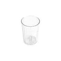 G.E.T. 8805-1-CL-EC Heavy-Duty Shatterproof Plastic Faceted Tumblers, 5 Ounce, Clear (Set of 4)