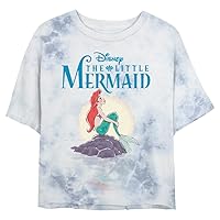 Disney Princess Mermaid Colors Comp_xx Women's Fast Fashion Short Sleeve Tee Shirt