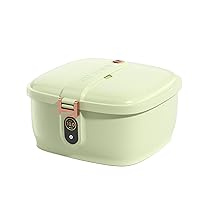 Grain Storage Box Rice Dispenser Grain Container Storage Household Cereal Dispenser Bucket For Kitchen Soybean Corn (Color : Light Green, Size : 11 Lbs)
