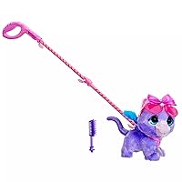 Hasbro FurReal Rockalots Musical Interactive Walking Puppy Toy: 3 Fun Songs,Sound Effects,Bobblehead Motion,2 Themed Accessories and Leash,Ages 4 and Up, Purple