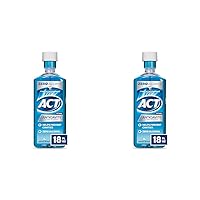 ACT Anticavity Zero Alcohol Fluoride Mouthwash 18 fl. oz., with Accurate Dosing Cup, Arctic Blast (Pack of 2)