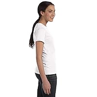 Hanes Womens 4.5 oz. 100% Ringspun Cotton Nano-T T-Shirt(SL04)-White-3XL