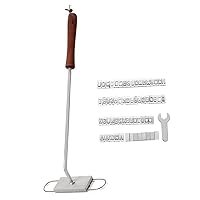 BBQ branding seal names of iron barbecue meat press the tool with 55 changable letters