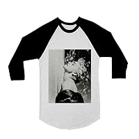 Unisex Madonna Raglan Baseball T-Shirt 3/4 Sleeve Mens Womens