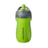 Tommee Tippee Insulated Sportee Bottle, 9oz, 12+ Months, Trainer Sippy Cup for Toddlers, Spill-Proof, Easy to Hold Handle, Green