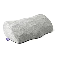 Cushion Lab Ergonomic Foot Rest for Under Desk – Patented Massage Ridge Design Memory Foam Foot Stool Pillow for Work, Home, Gaming, Computer, Office Chair – Footrest for Back & Hip Pain Relief