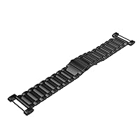 NICERIO Stainless Steel Watch Strap Expansion Band Watch Band Replacement Metal Watch Strap Watch Wristband Compatible for SUUNTO Core (Black)