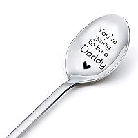 Pregnancy Announcement Gifts Spoon for Dad To Be Husband Gifts from Wife Baby Reveal Gifts for Husband New Dad Gifts for Fathers Day Birthday Gifts for Daddy You're Going To Be A Daddy Spoon Engraved