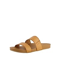 Reef Womens Wosandals Vista Vegan Leather Slides With Cushion Bounce Footbed