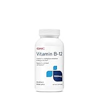 GNC Vitamin B-12 1500mcg, 90 Capsules, Supports Energy Production