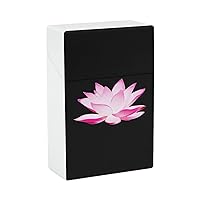 Lotus Flower Cigarette Case Regular Size Cigarette Pocket Holder Cigarette Box One-Hand Operate for Men and Women