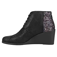 TOMS Womens Hyde Glitter Round Toe Casual Boots Ankle Mid Heel 2-3