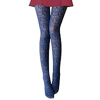 VERO MONTE Womens Colorful Hollow Out Knitted Tights - Patterned Lace Stockings