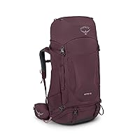 Osprey Kyte 68L Women's Backpacking Backpack with Hipbelt, Elderberry Purple, WXS/S