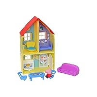 Peppa Pig Peppa’s Adventures Peppa’s Family House Playset, Includes Peppa Pig figure and 6 Fun Accessories, Preschool Toy for Ages 3 and Up