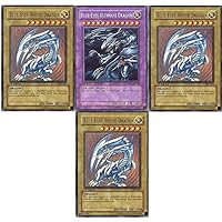 Yu-Gi-Oh!! Blue Eyes Ultimate Dragon!! 3 Blue Eyes White Dragon's! All Rare 20 Yugioh Card Lot!!