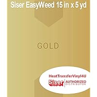 Siser Easyweed Heat Transfer Vinyl Gold 15 Inches by 5 Yards