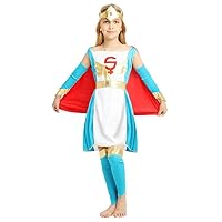 Halloween ball costumes,girls' Egyptian white and blue goddess costume,stage performance costumes.