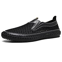Men's Loafers Driving Loafer Flats Penny Loafer Shoes Slip On Flat Low-top for Male Spring Summer Air Mesh Handmade Breathable Casual Leisure