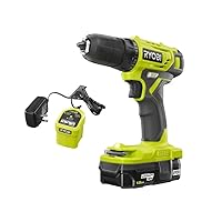 Ryobi 18-Volt ONE+ Cordless 3/8 in. Drill/Driver Kit (PDD209K) with 1.5 ah lithium battery and charger